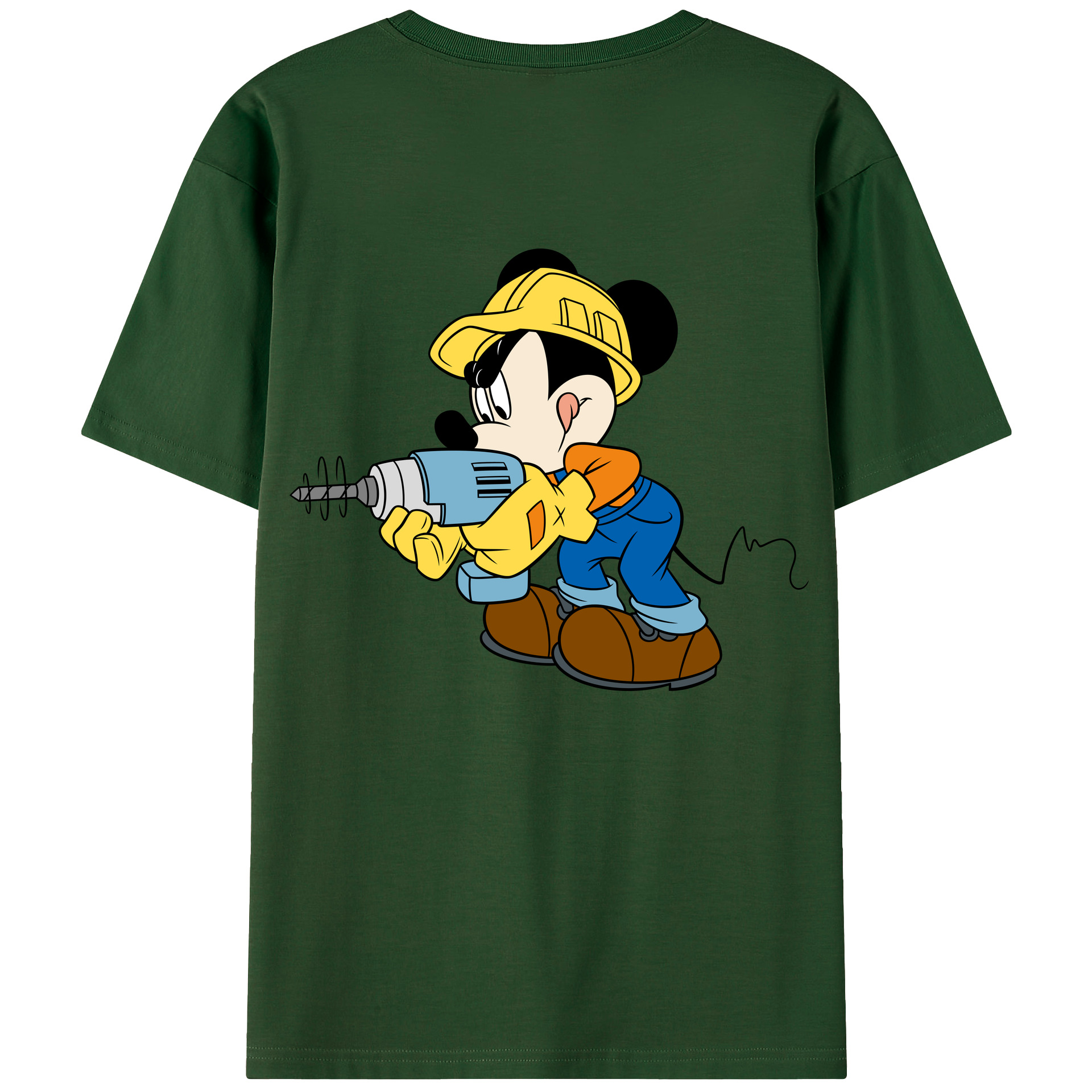 （画像用） ミッキーマウス Mickey Mouse 綿100％半袖Tシャツ（背面プリント）